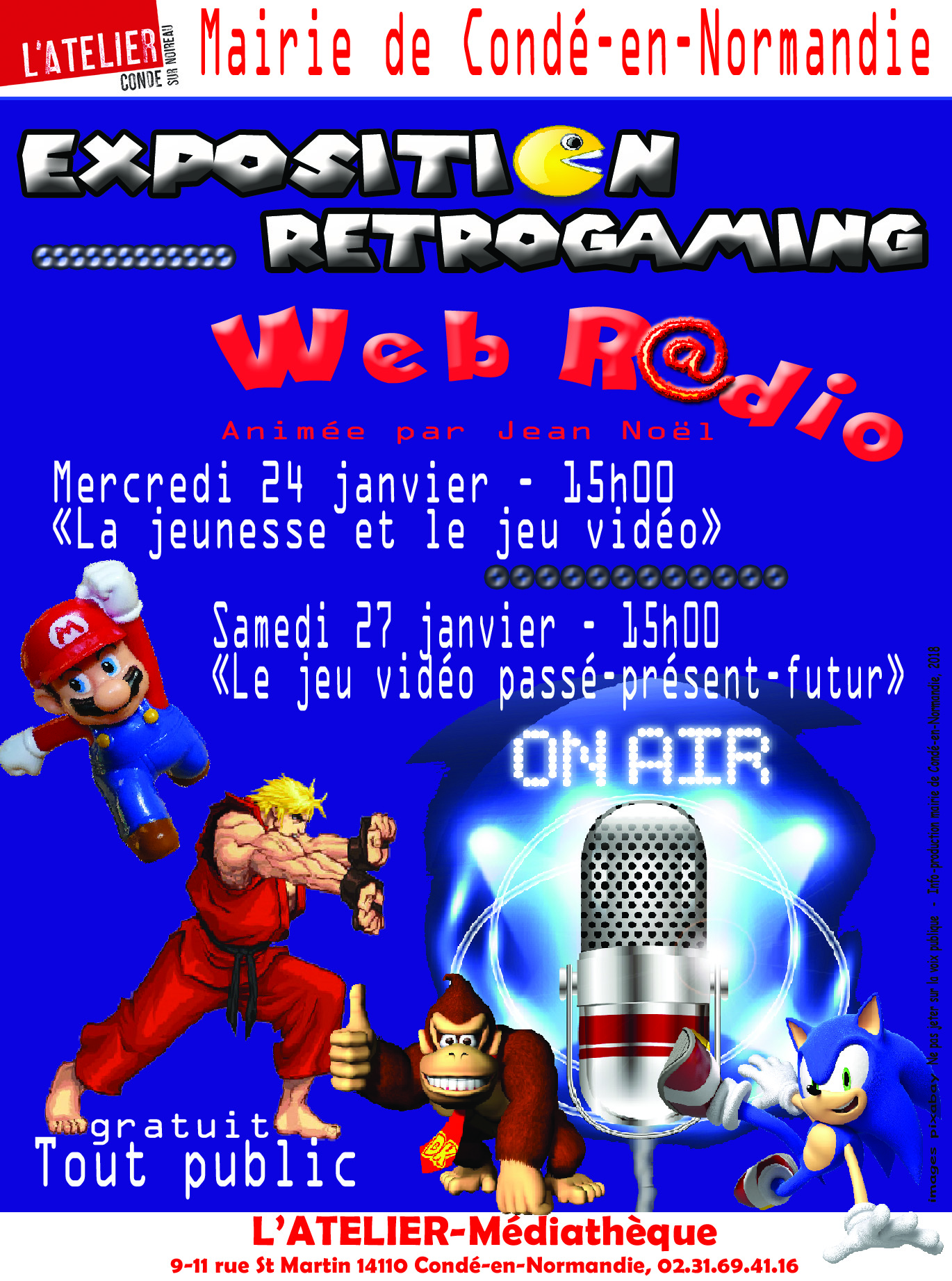Samedi 27 janvier – Finissage de l’exposition Rétrogaming