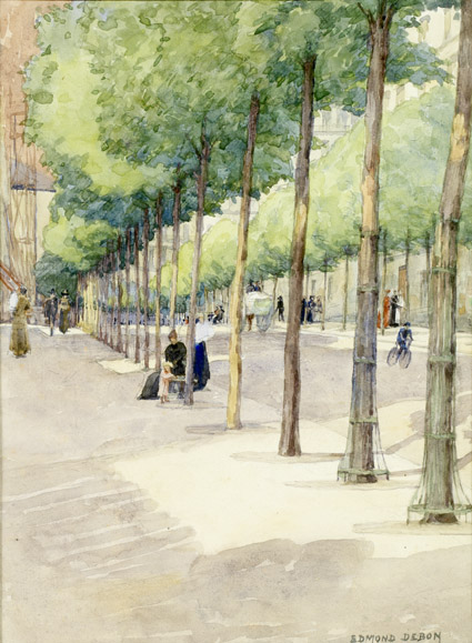Rue Caulaincourt - aquarelle - coll EMCL