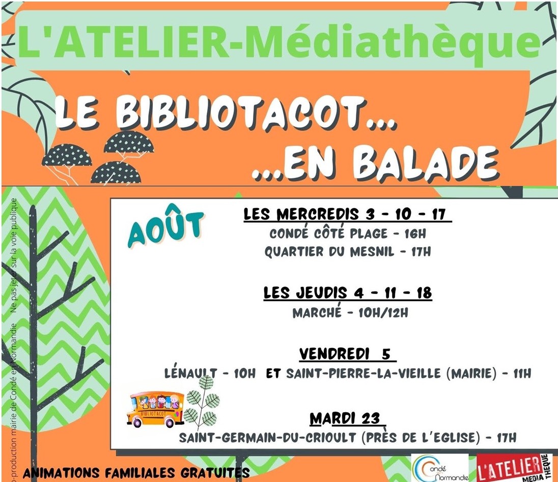 Le Bibliotacot en balade au mois d’août