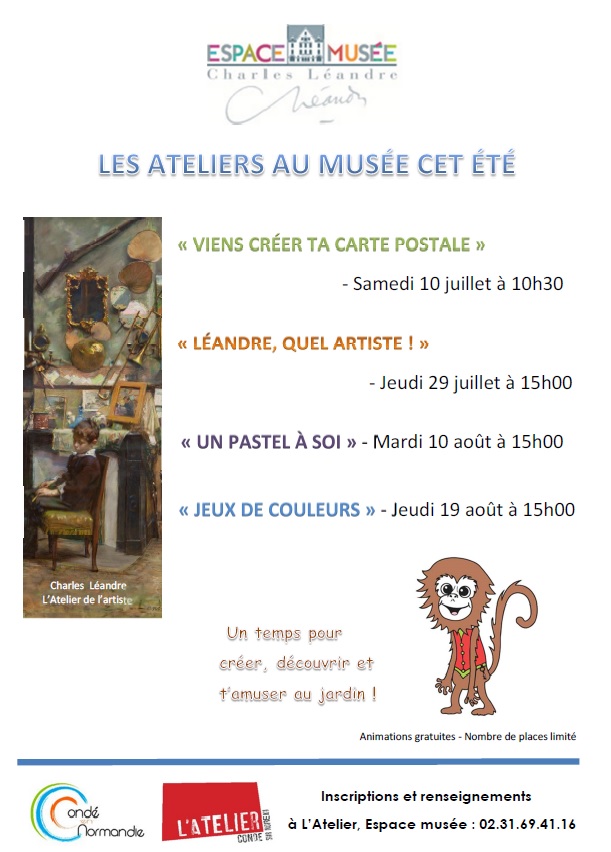 Les ateliers au musée cet été