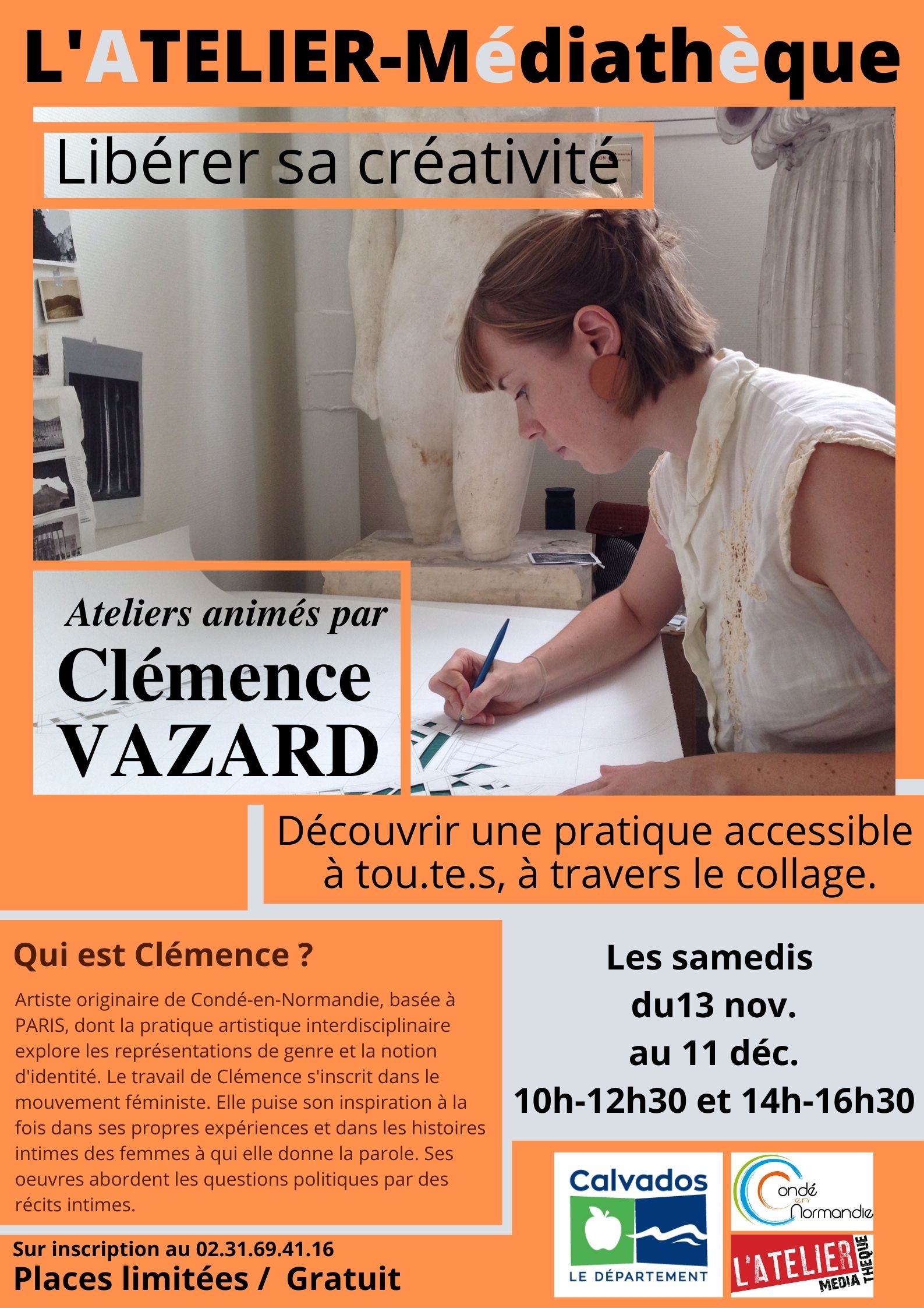 ATELIERS “Libérer sa créativité” – du 13 novembre au 11 décembre