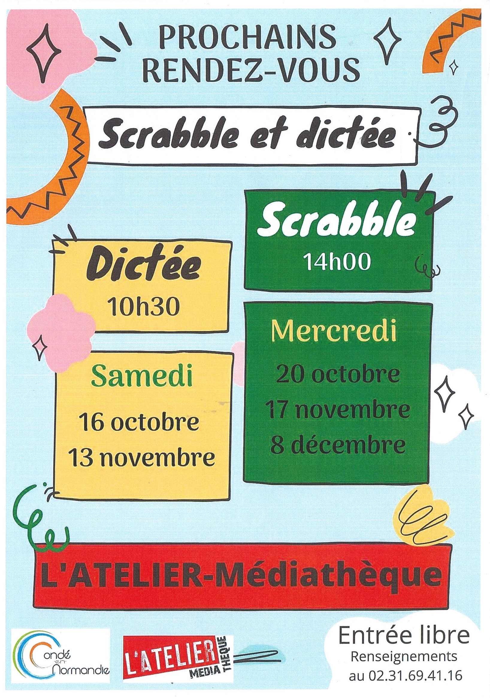 Scrabble et dictée