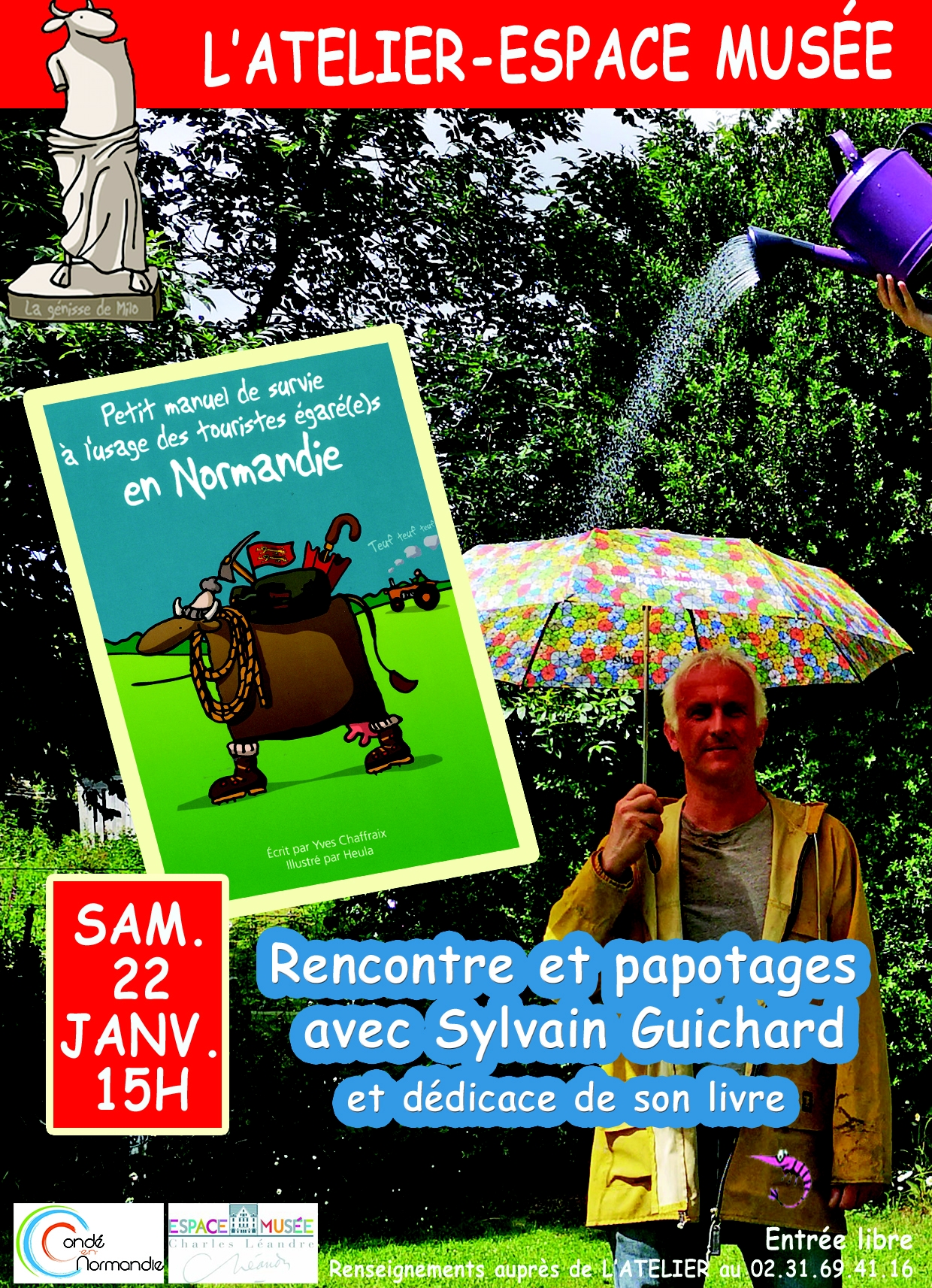 Samedi 22 janvier – Sylvain Guichard au musée