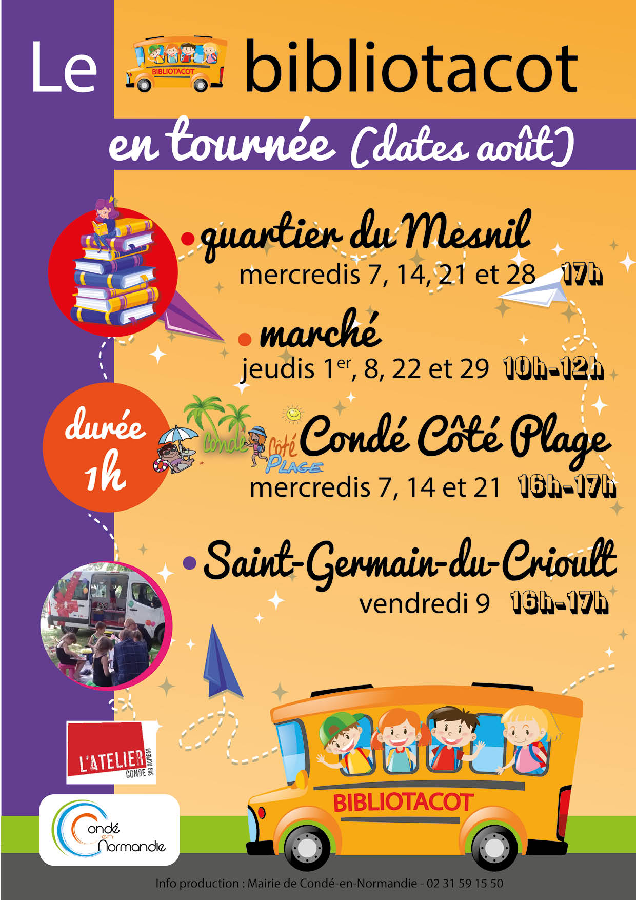 Le bibliotacot en balade au mois d’août