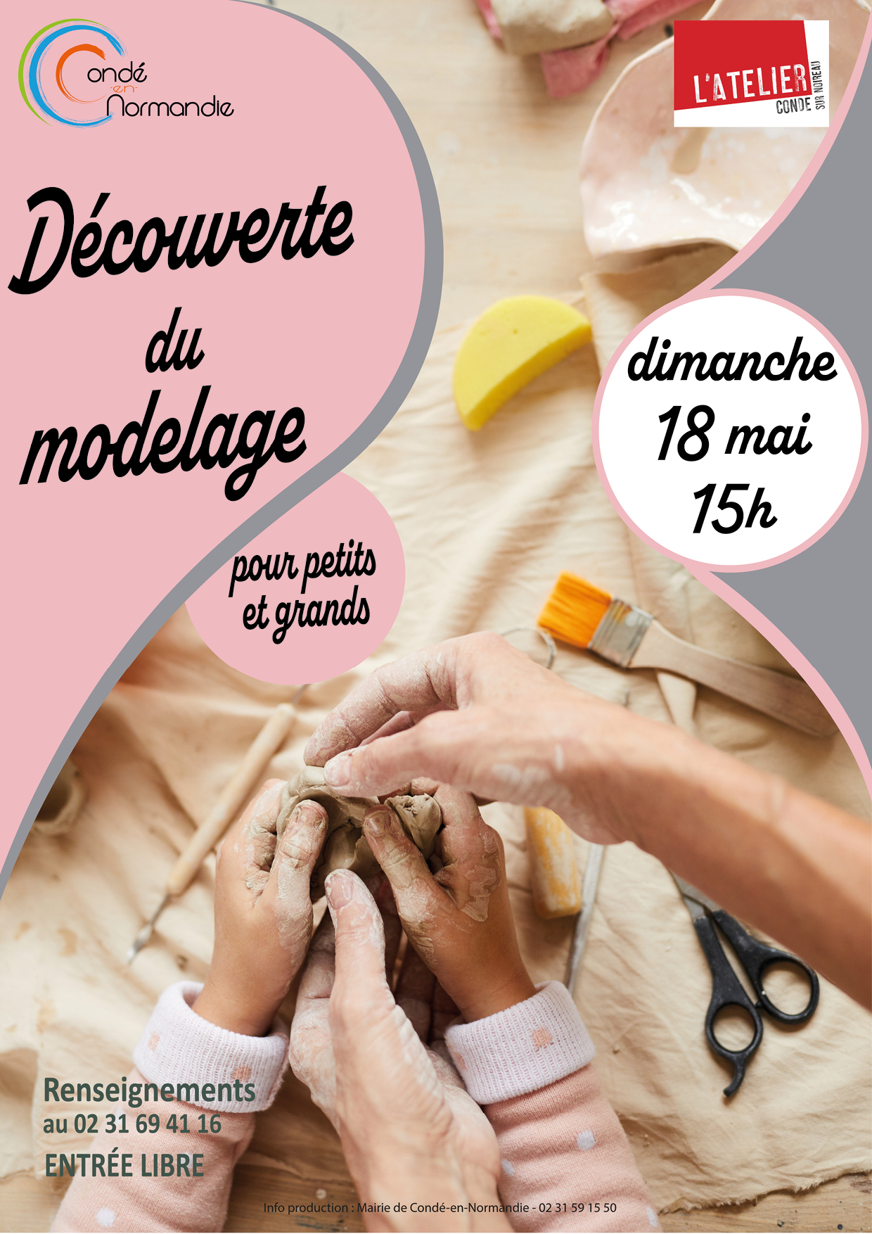 Dimanche 18 mai – atelier modelage