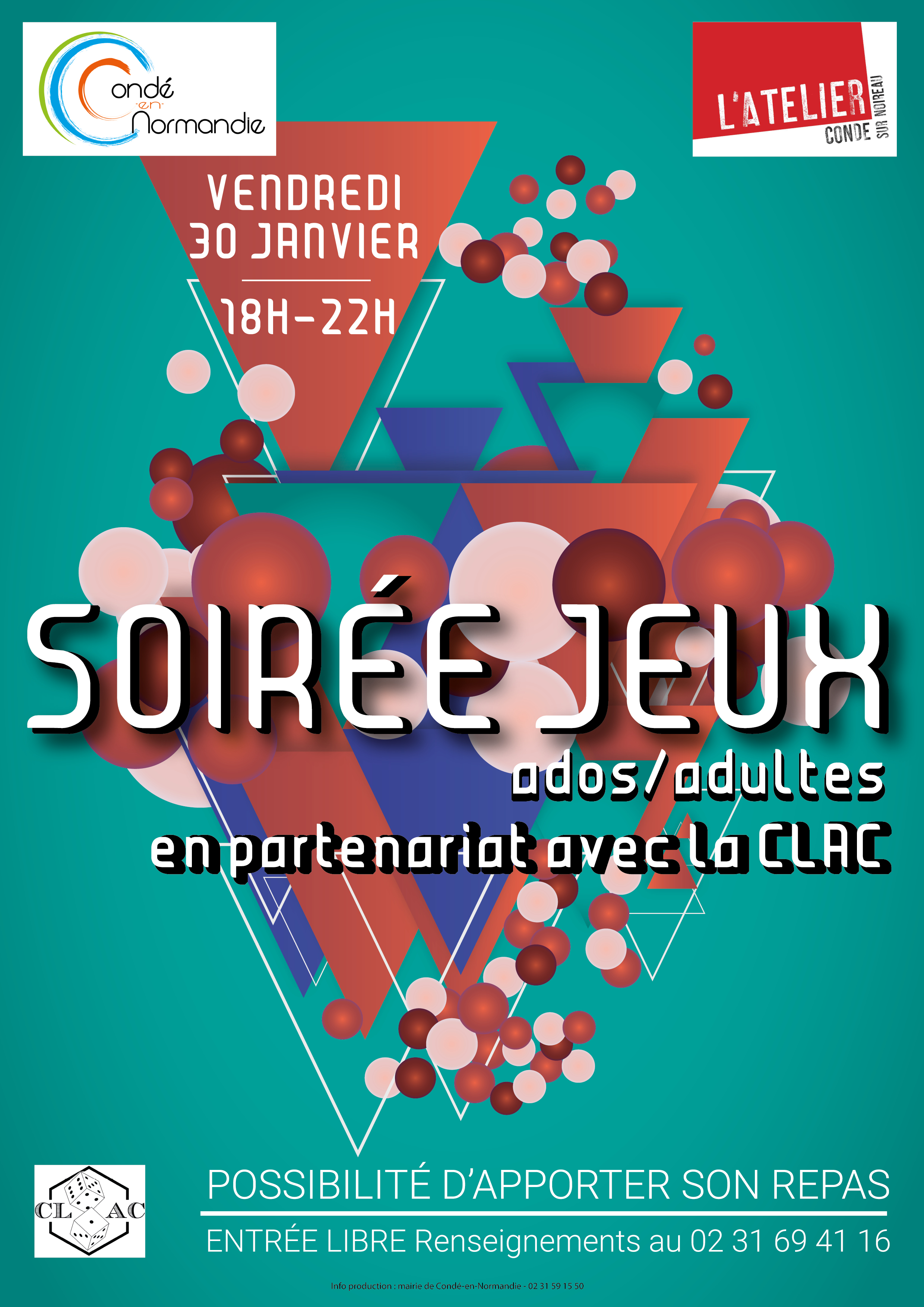 Vendredi 30 janvier – Soirée jeux ados/adultes